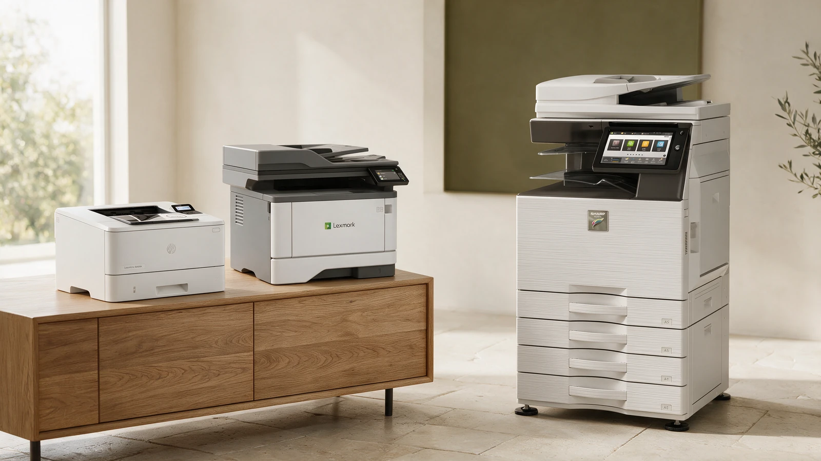 Impresoras HP, Lexmark y Sharp para la oferta MPS del distribuidor
